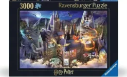 Puzzle : Vue sur le château de Poudlard / Harry Potter