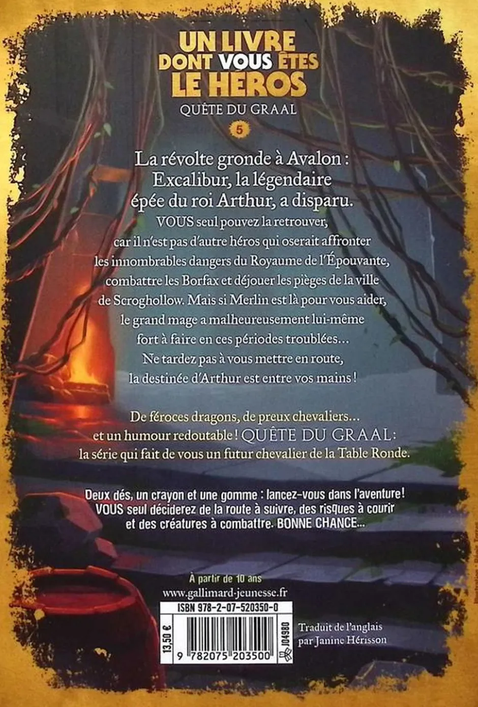 Quête du Graal - Tome 5 : Au royaume de l'épouvante