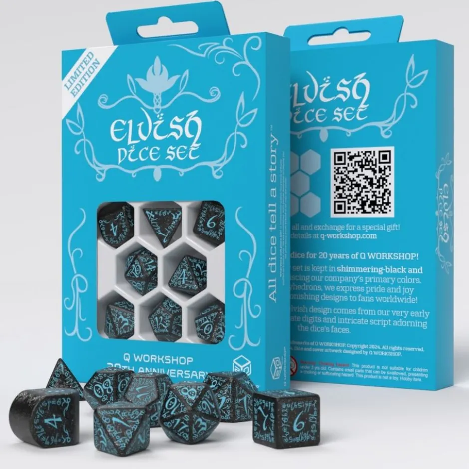 Q Workshop 20th Anniversary: Elvish Dice Set
