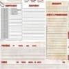 Savage Worlds Adventure Edition - Fiches de personnage