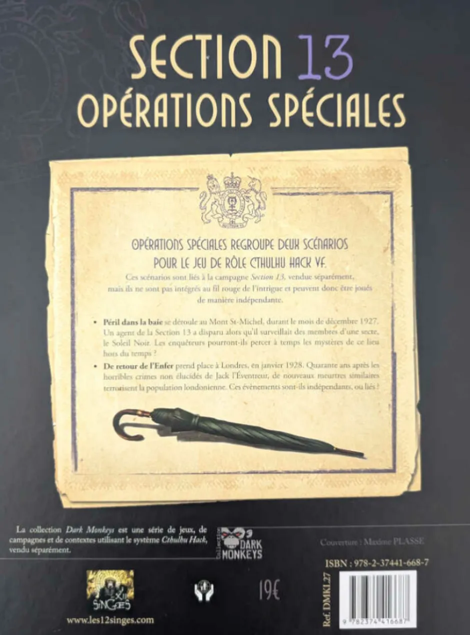 Section 13 : Opérations Spéciales