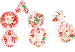 Set de dés - angles acérés - série spéciale Noël