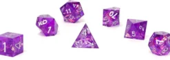 Set de dés - angles acérés - Violets