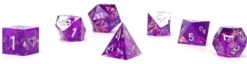 Set de dés - angles acérés - Violets