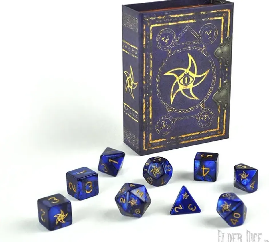 Set de dés : Blue Astral Elder Sign Dice Set