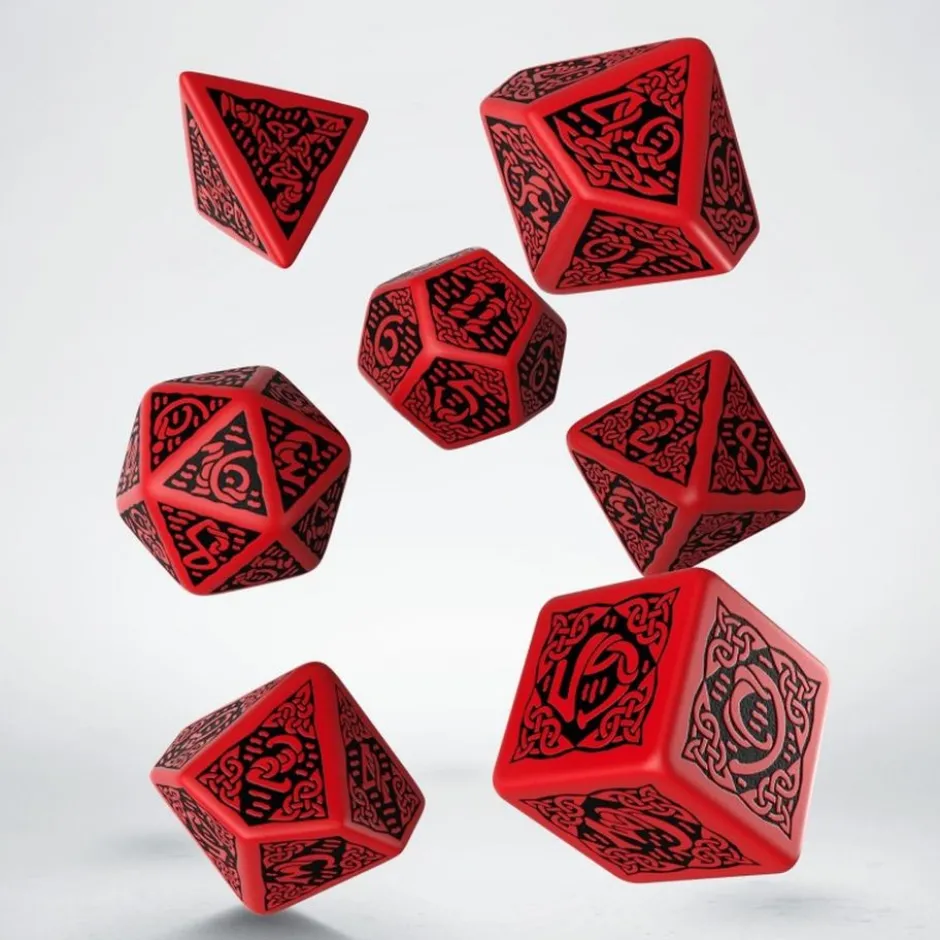 Set de dés - Celtic 3D Revised Red / Black