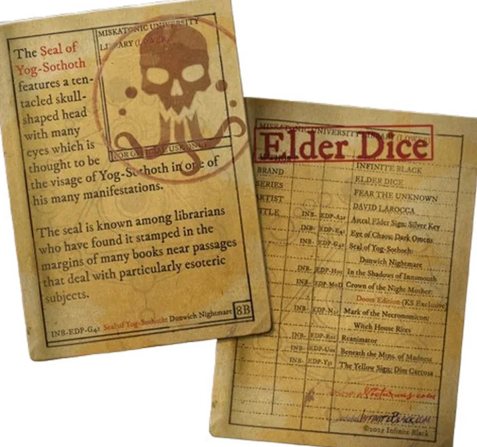 Set de dés - Elder Dice : Seal of Yog-Sothoth - Dunwich Nightmare Polyhedral Collection