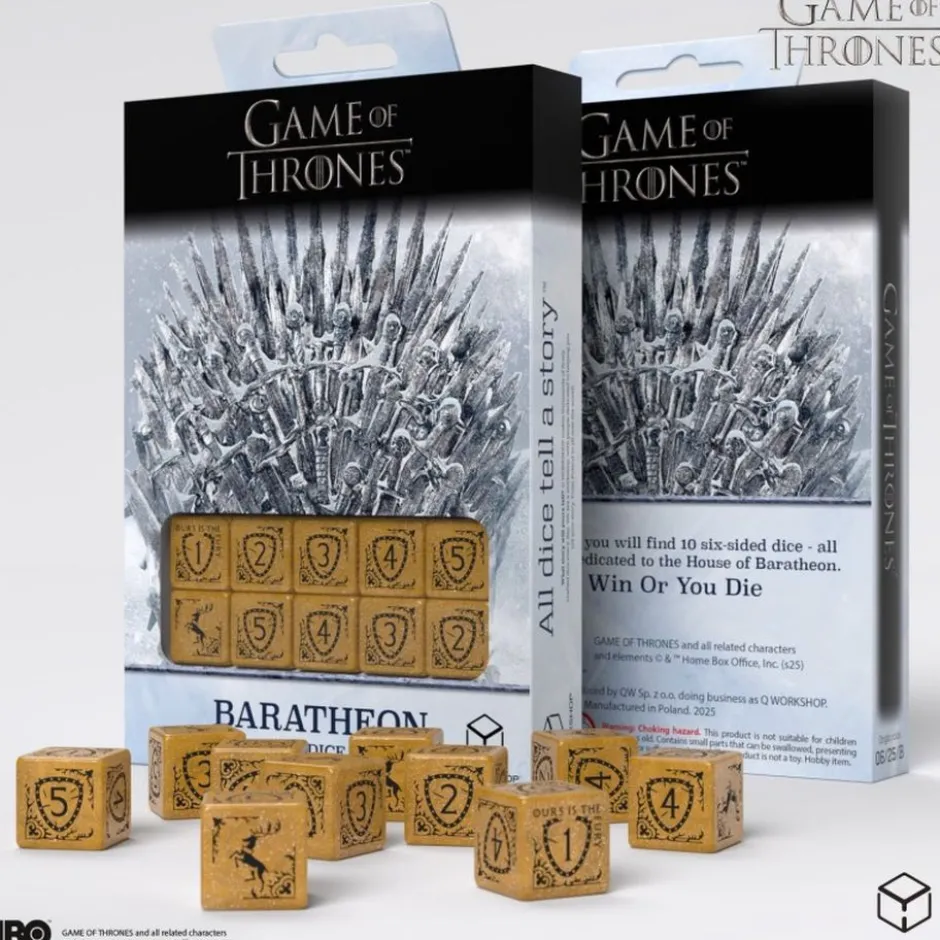 Set de dés : Game of Thrones - Baratheon 10xD6 Dice Set.