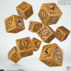 Set de dés : Game of Thrones - Baratheon 10xD6 Dice Set.
