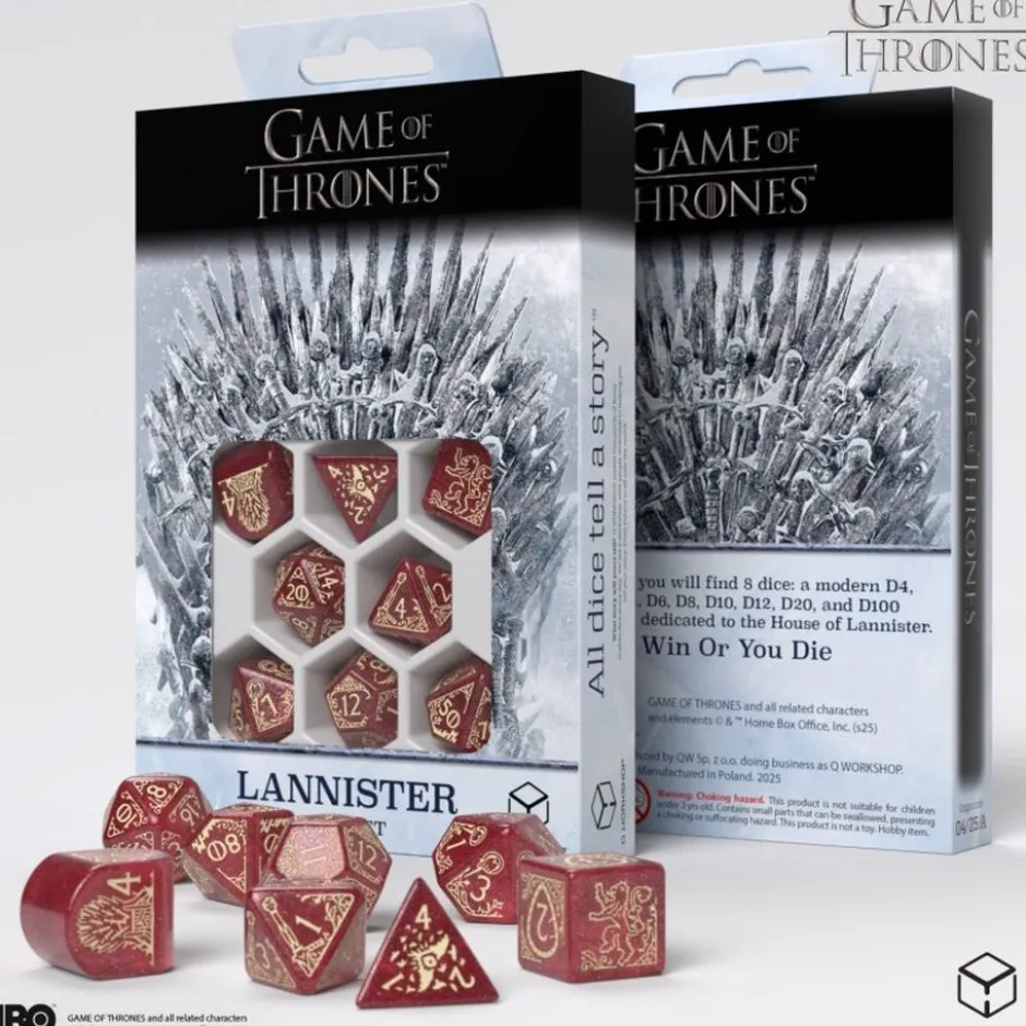 Set de dés : Game of Thrones - Lannister Dice Set