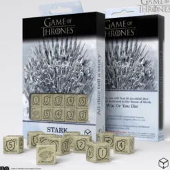 Set de dés : Game of Thrones - Stark 10xD6 Dice Set.