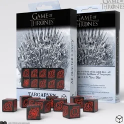 Set de dés : Game of Thrones - Targaryen 10xD6 Dice Set.