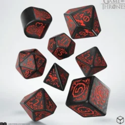 Set de dés : Game of Thrones - Targaryen Dice Set.
