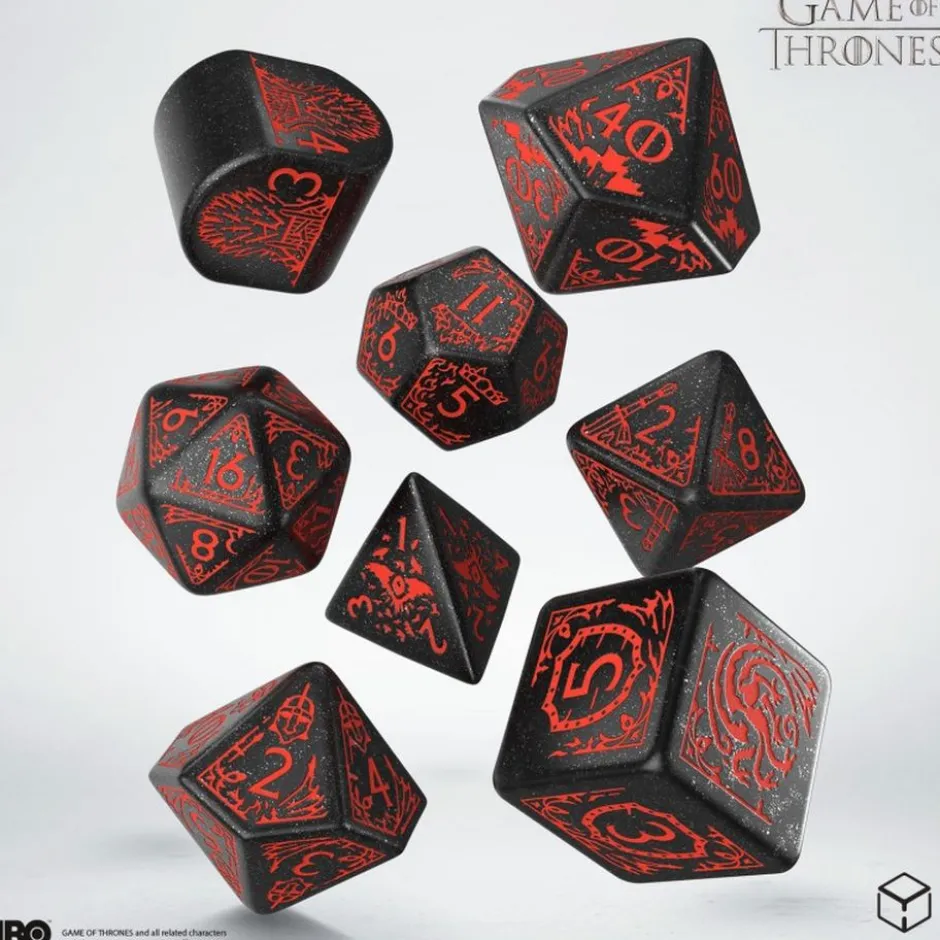 Set de dés : Game of Thrones - Targaryen Dice Set.