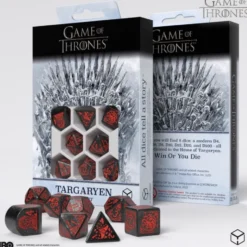 Set de dés : Game of Thrones - Targaryen Dice Set.
