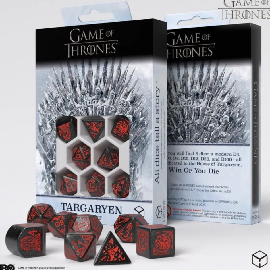 Set de dés : Game of Thrones - Targaryen Dice Set.