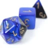 Set de dés : Gemini Black-Blue/Gold CHX26435