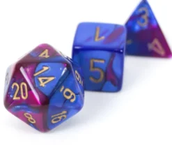 Set de dés : Gemini Blue-Purple/Gold CHX26428