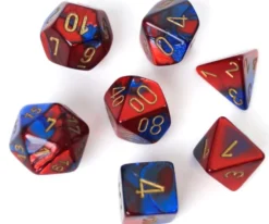 Set de dés : Gemini Blue-Red/Gold CHX26429