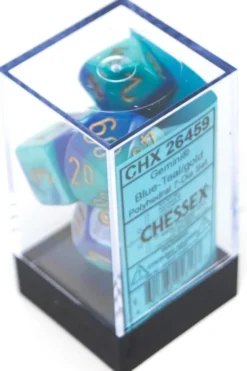 Set de dés - Gemini Blue-Teal / Gold CHX26459