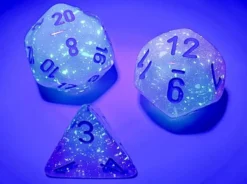 Set de dés : Gemini Gel Green-Pink/blue Luminary CHX26464