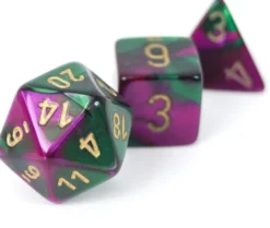 Set de dés : Gemini Green-Purple/Gold CHX26434