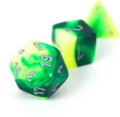 Set de dés : Gemini Green-Yellow/silver CHX26454