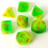 Set de dés : Gemini Plasma Green Teal/Orange CHX26470