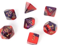 Set de dés : Gemini Purple-Red / Gold CHX26426