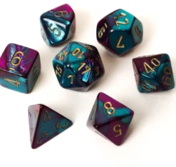 Set de dés : Gemini Purple-Teal/Gold CHX26449
