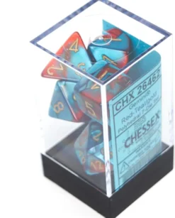 Set de dés : Gemini Red-Teal / Gold CHX26462