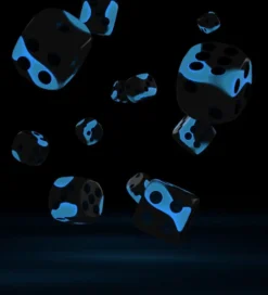 Set de dés - Glow in the Dark Deep Ocean (36 d6)