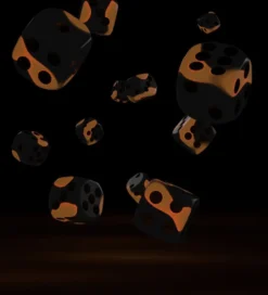 Set de dés - Glow in the Dark Lava (36 d6)