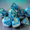 Set de dés : Lab Dice Vert Sarcelle / Or CHX30078