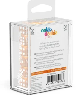 Set de dés - Marble Orange (36 d6)