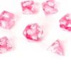 Set de dés : Mini-Polyhedral Translucent Pink/white CHX20384
