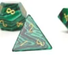 Set de dés minéraux : Malachite