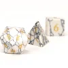 Set de dés minéraux : Marbre veiné