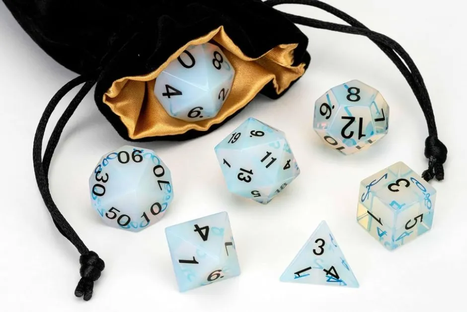 Set de dés Mystic Mines : Opalite