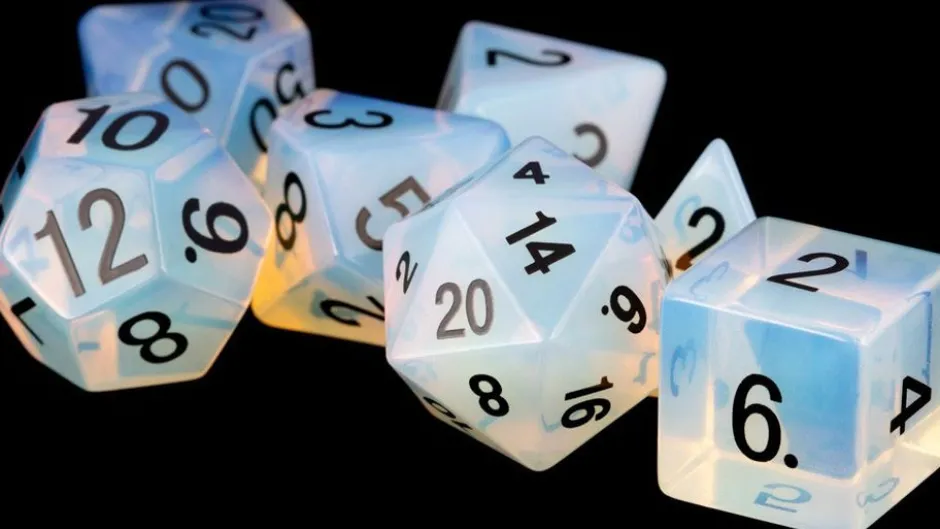 Set de dés Mystic Mines : Opalite