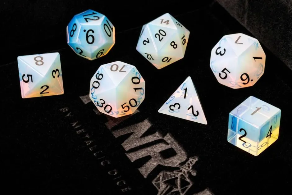 Set de dés Mystic Mines : Opalite