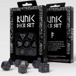 Set de dés : Runic Mixed-blue & gold