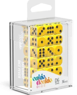 Set de dés - Solid Jaune (36 d6)
