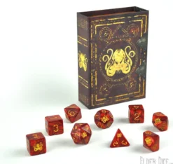 Set de dés : The Brand of Cthulhu - Red Dice Set
