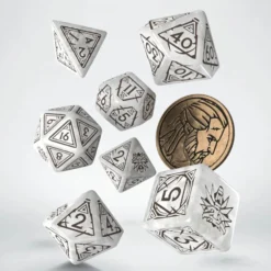 Set de dés : The Witcher - Geralt The White Wolf