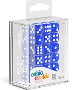 Set de dés - Translucent Bleu (36 d6)