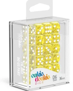 Set de dés - Translucent Jaune (36 d6)