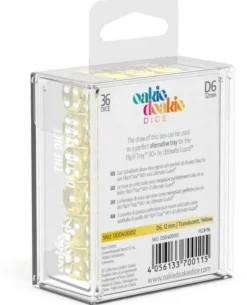 Set de dés - Translucent Jaune (36 d6)