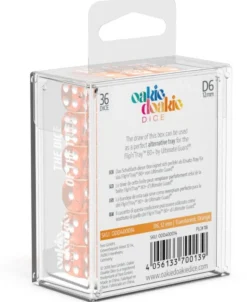 Set de dés - Translucent Orange (36 d6)