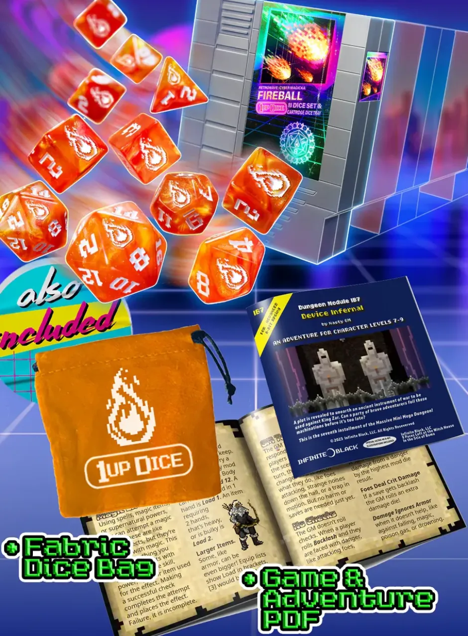 Set de dés : 1 UP-Dice - Fireball